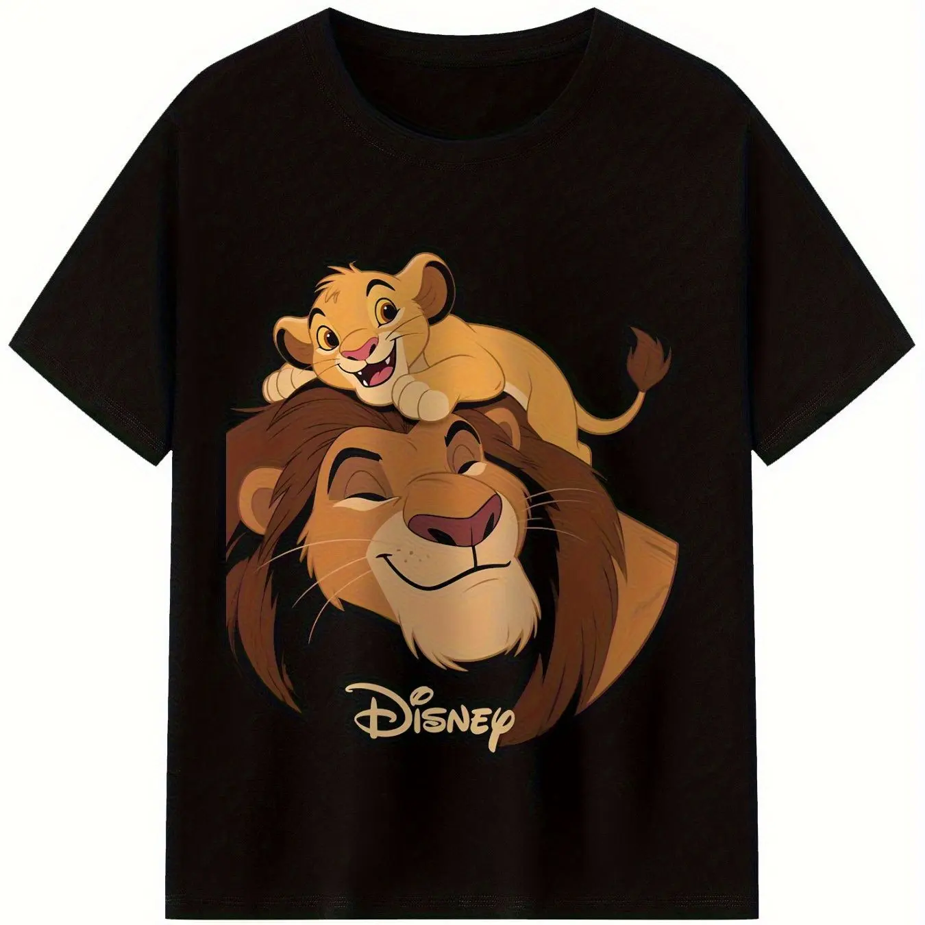 Camiseta Simba The Lion King de verano para hombre, ropa para actividades temáticas y ocio diario, ropa informal holgada de manga corta de algodón Unisex