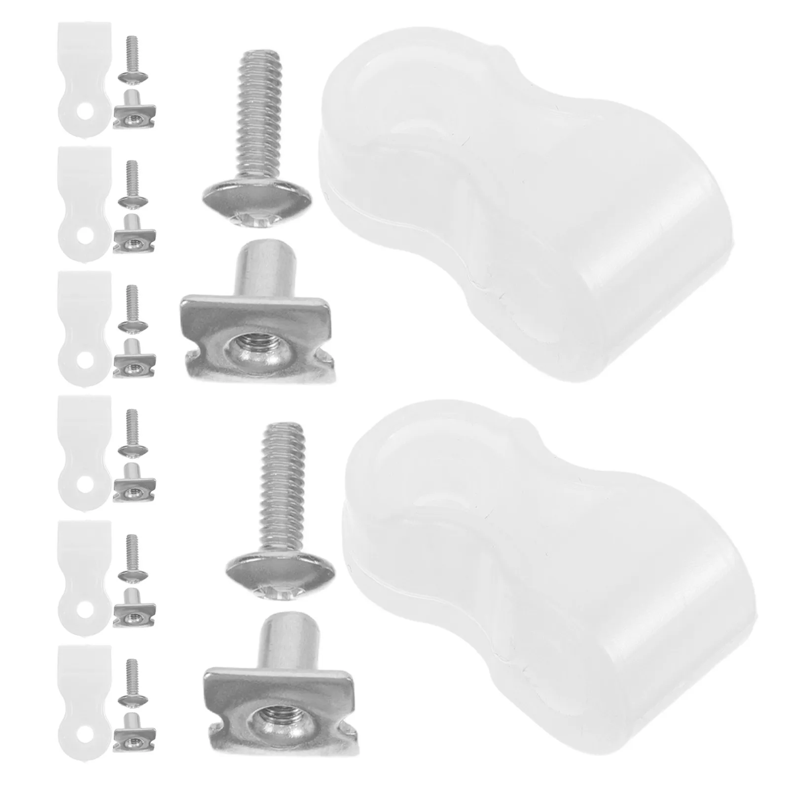 1Set Football Facemask Hardware Kit Includes Clips Screws Nuts Quick Repair Sports Facemask Accessories
