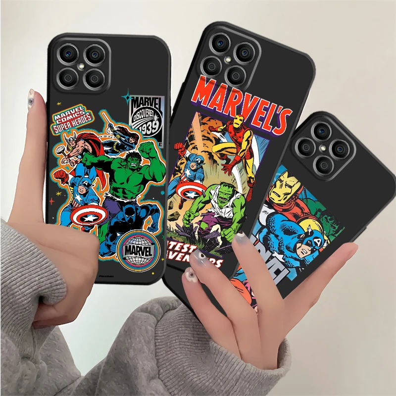 Marvel Super Hero Cover Phone Case for Honor 8X 70 90 Pro X6a X7b X8a X9b Magic5Lite Magic5 Pro Soft Silicone TPU