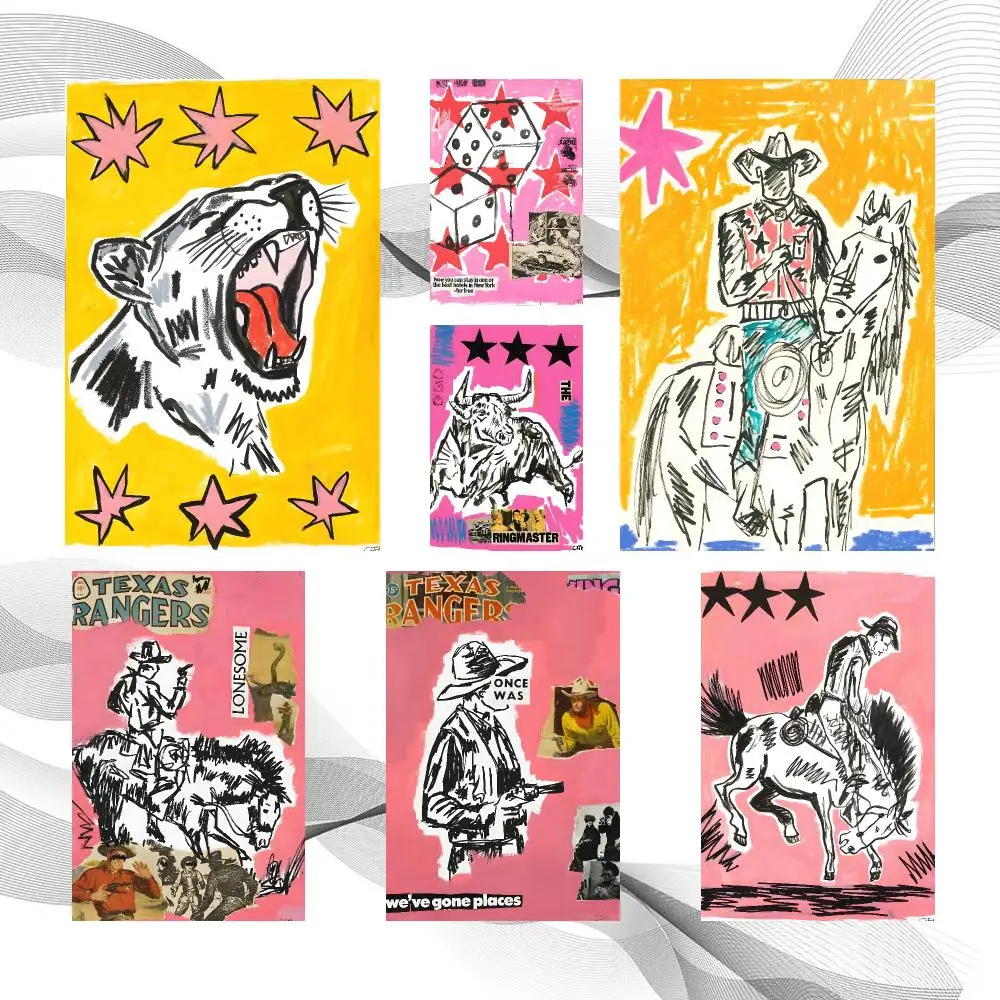 Artist C-Caitlin Flood-Molyneux Poster Peel And Stick Wall Art Self Adhesive PP Waterproof Wall Decor Living Room Bedroom Gift
