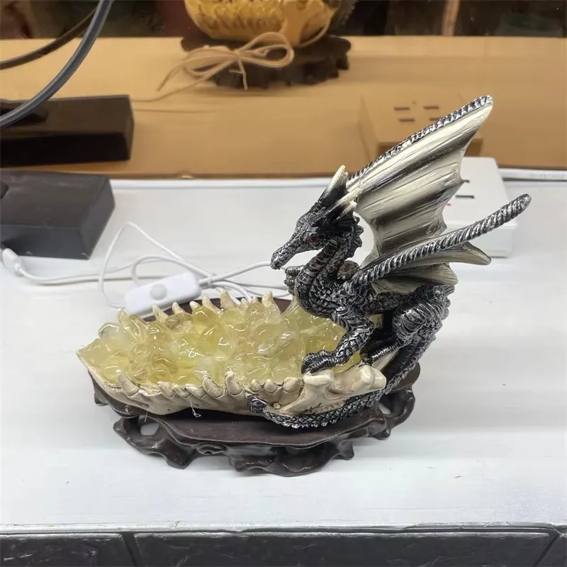 

Оптовая продажа, натуральная хрустальная лампа, кран, лампа, украшение ручной работы