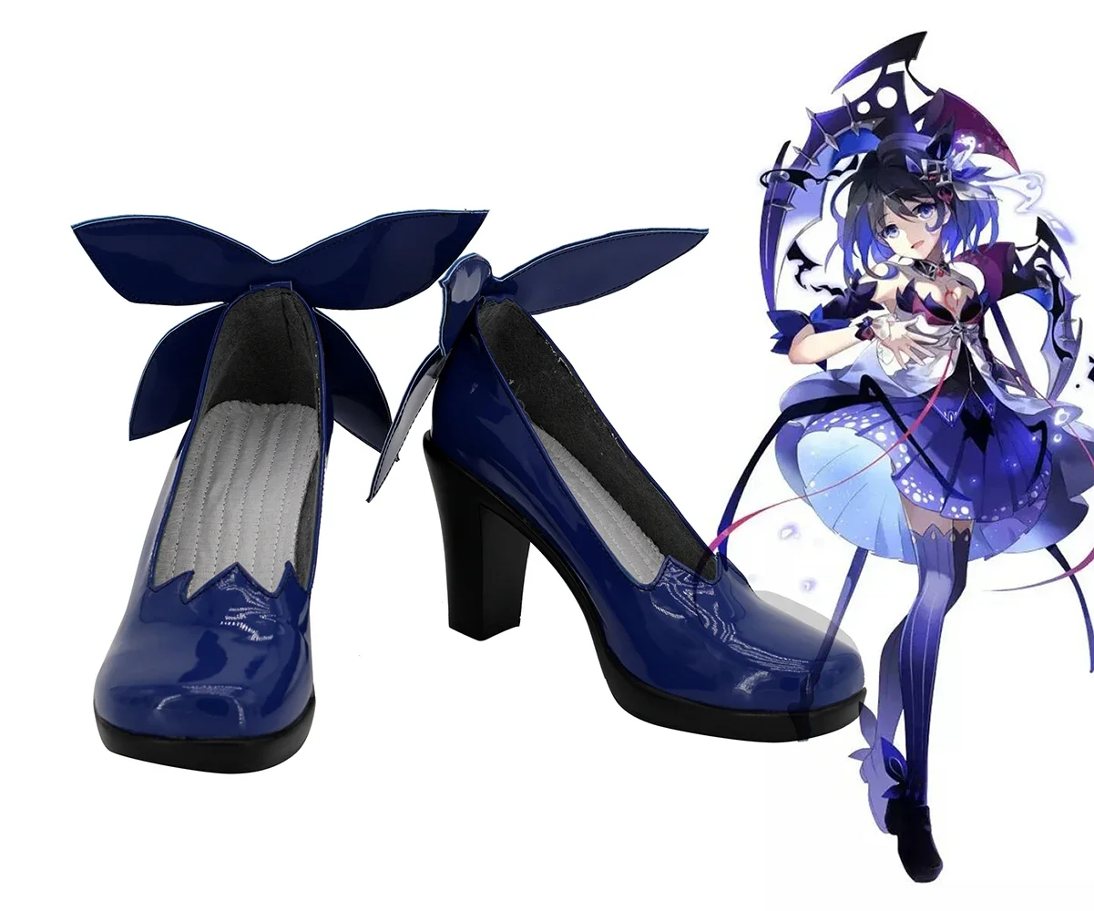 

Seele Vollerei Shoes Косплей Honkai Impact 2nd Seele Vollerei Обувь для косплея Синие ботинки на высоком каблуке на заказ