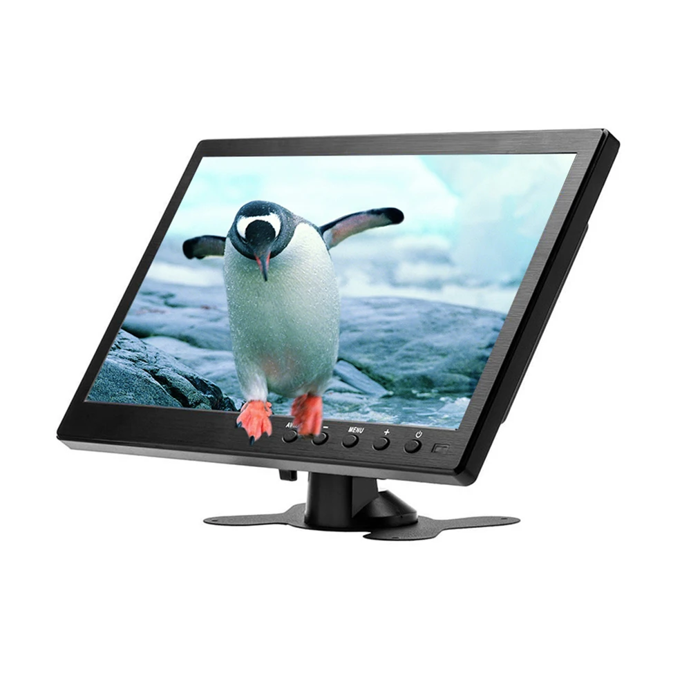 Podofo 10.1 "LCD 1024*600HD Auto Monitor Mini TV LCD Monitor Digitaal Scherm met HDMI/VGA/AV/USB/SD/TV/DVD Speler Voor Monitoring