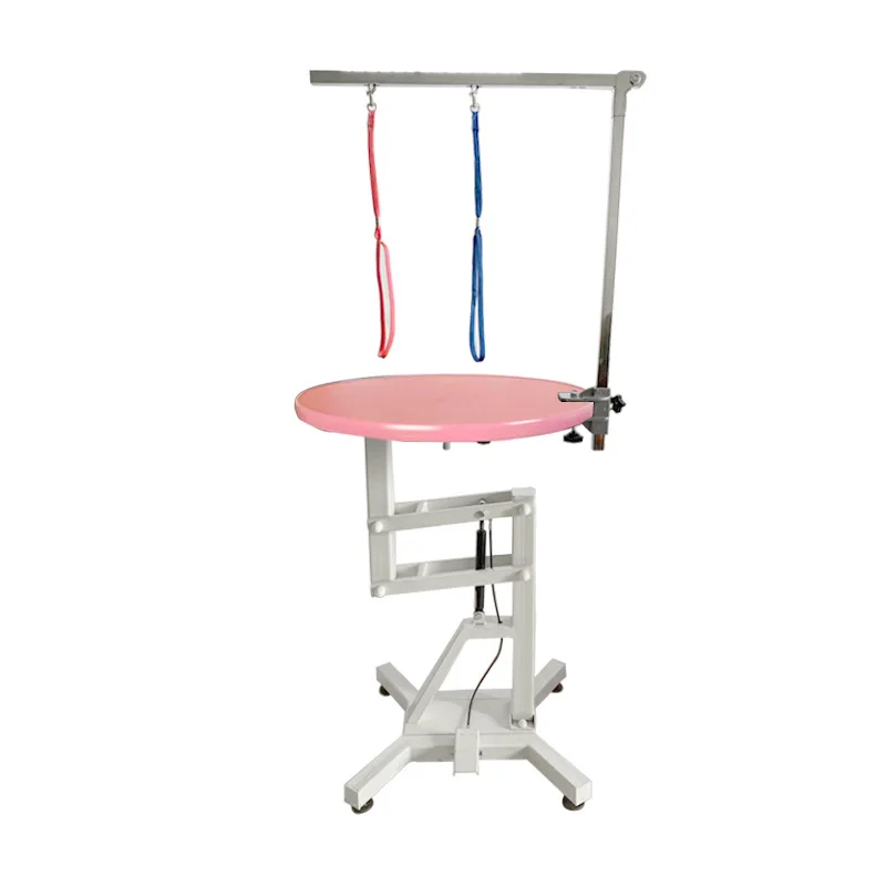 

Pet grooming table Small and medium-sized dog cat shearing Pneumatic rotating hydraulic lifting table Pet store dog grooming