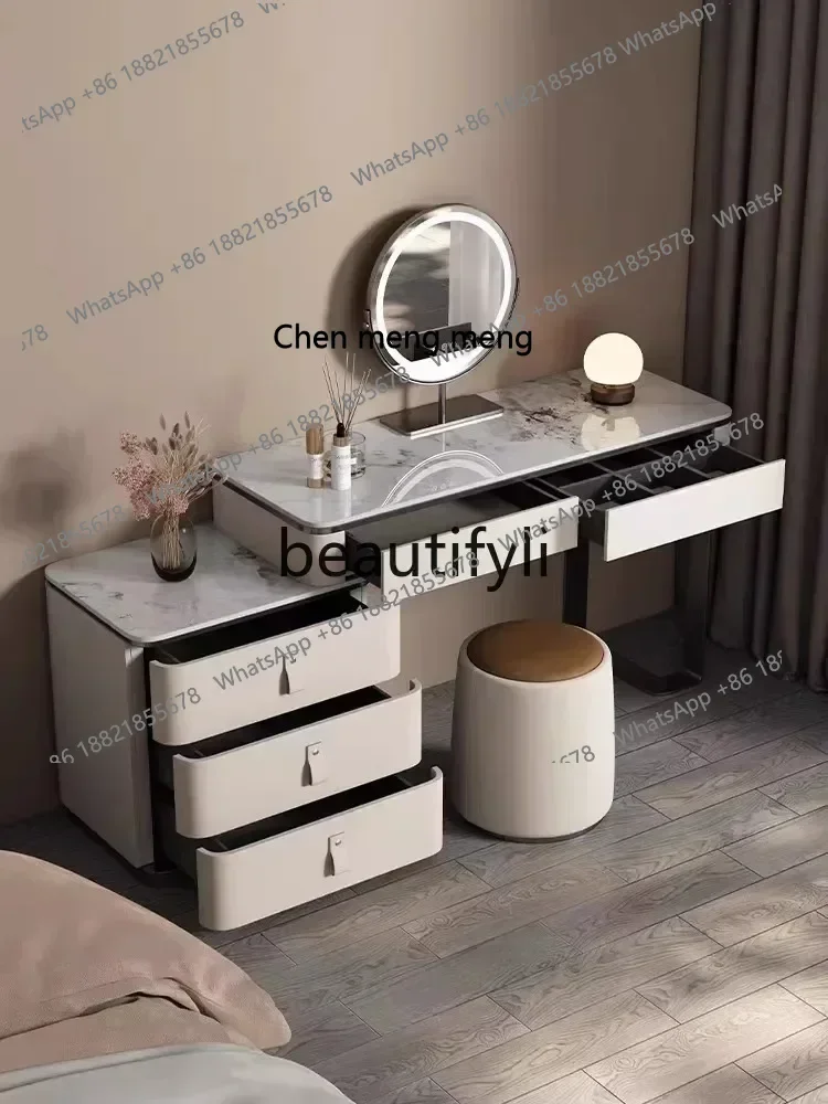 D178 Italienische minimalistische Kommode aus Massivholz, integrierter Kommode und Schrank, moderne Einfachheit, Sinn für High-End, leichtes Luxushaus