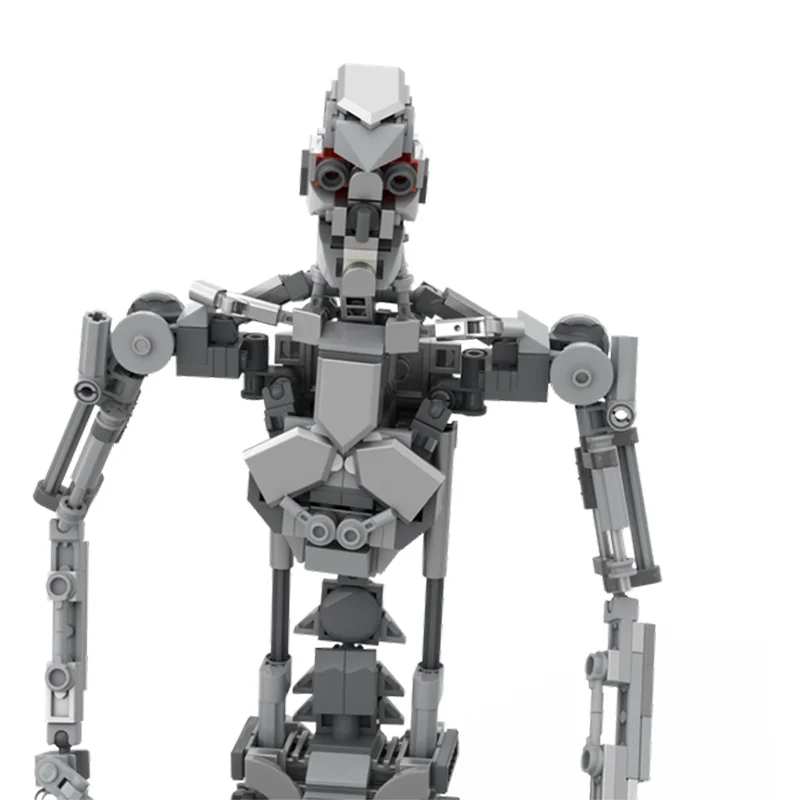 567pcs MOC T 800 - Terminator - Anatomically Correct - Fully Articulate Pose-able - Space Classic Space Model Building Blocks