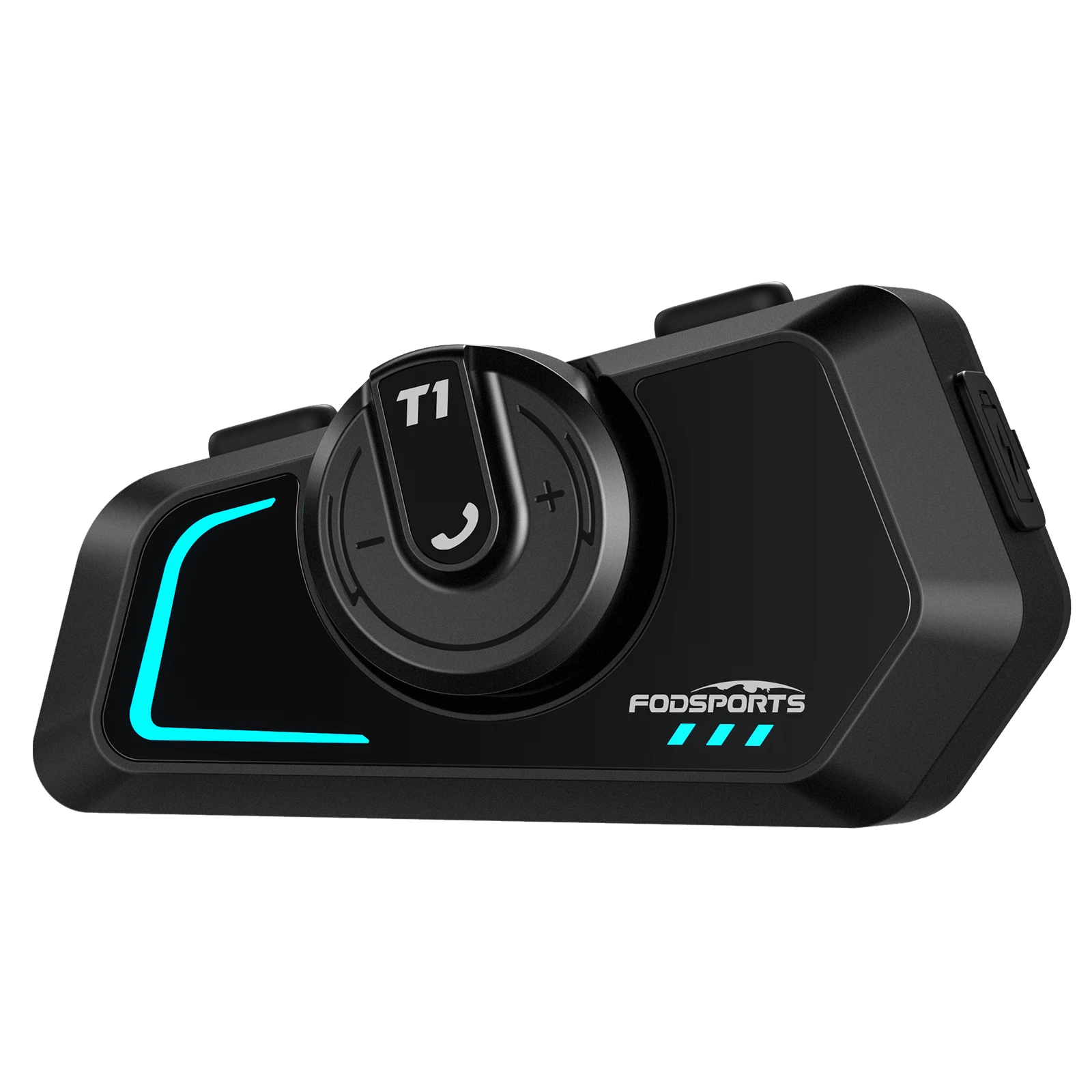 Fodsports T1 Motorcycle Intercom, Helmet Bluetooth Headset, 1000M, BT5.4, FM Radio.