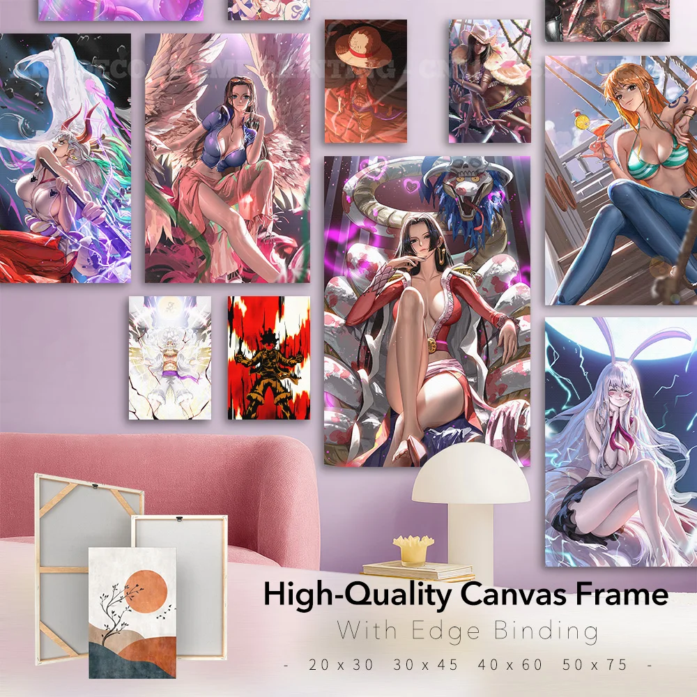 1 قطعة أنيمي قطعة واحدة ديكور المنزل يطبع مع اللوحة المؤطرة HD صور الداخلية جدار الفن HD قماش المشارك خلفية السرير #1