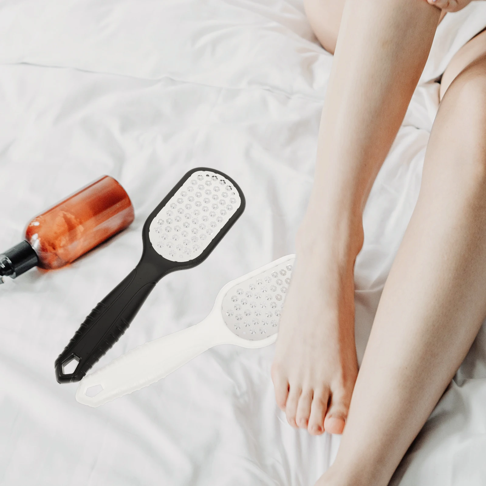 

2pcs Stainless Steel Callus Remover Handheld Foot File Tool For Dead Skin Removal Pedicure Care Rasp Exfoliating File Foot
