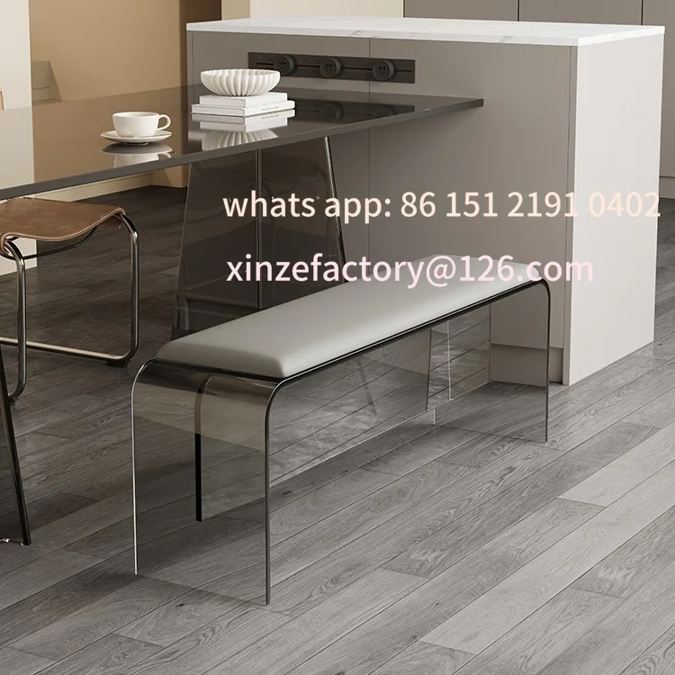 

Customizable bench Living room Home door Shoe changing stool Transparent