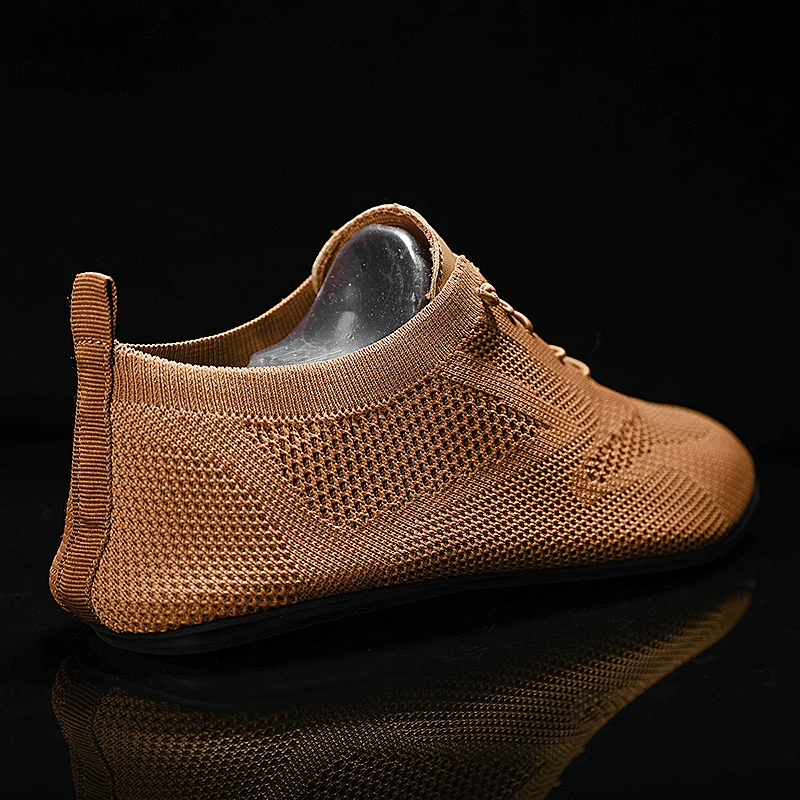 

Men Shoes Mesh Breathable House Bedroom Slippers Thin Bottom Light Soft Comfortable Solid Color Flat Loafer Casual Walking Shoes