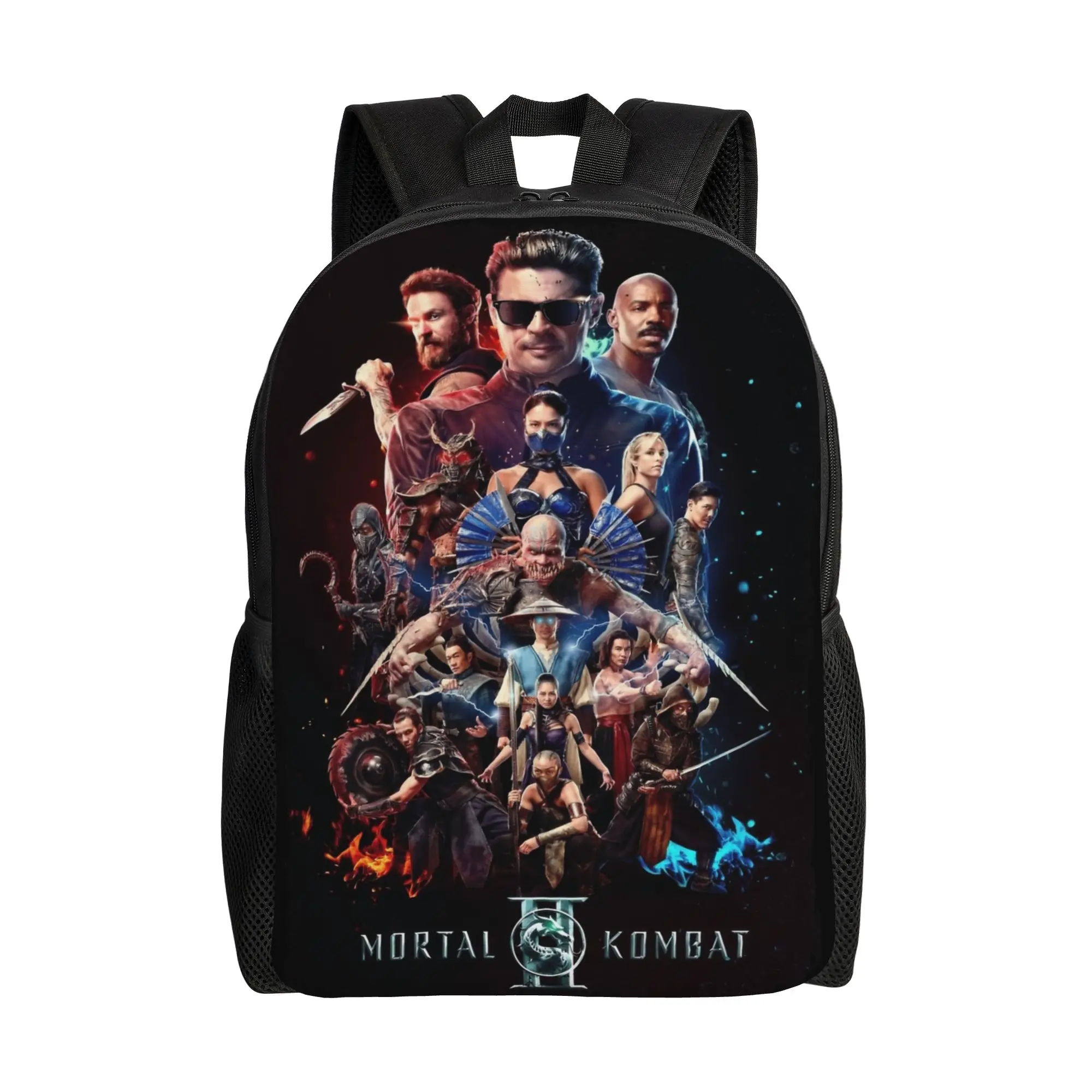 

Mortal Kombat 2 MKII Game Teenage Backpack Durable Student Daypack for Men Women Laptop Computer Shoulder Bag