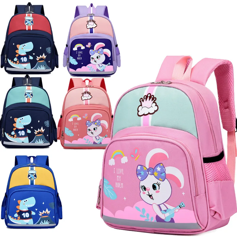 Bolsas infantis 2023 Little Dinosaur Cute Kindergarten Mochila para Meninos e Meninas Mochila de Lanche Bebê de Grande Capacidade