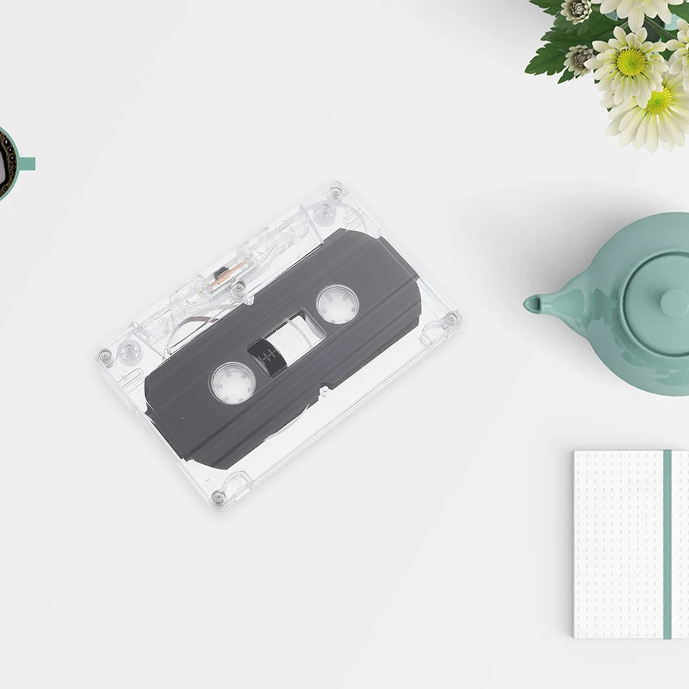 

8pcs Blank Cassette Tape 30Min Micro Transparent Box Retro DIY Audio Cassettes Music Mini Player