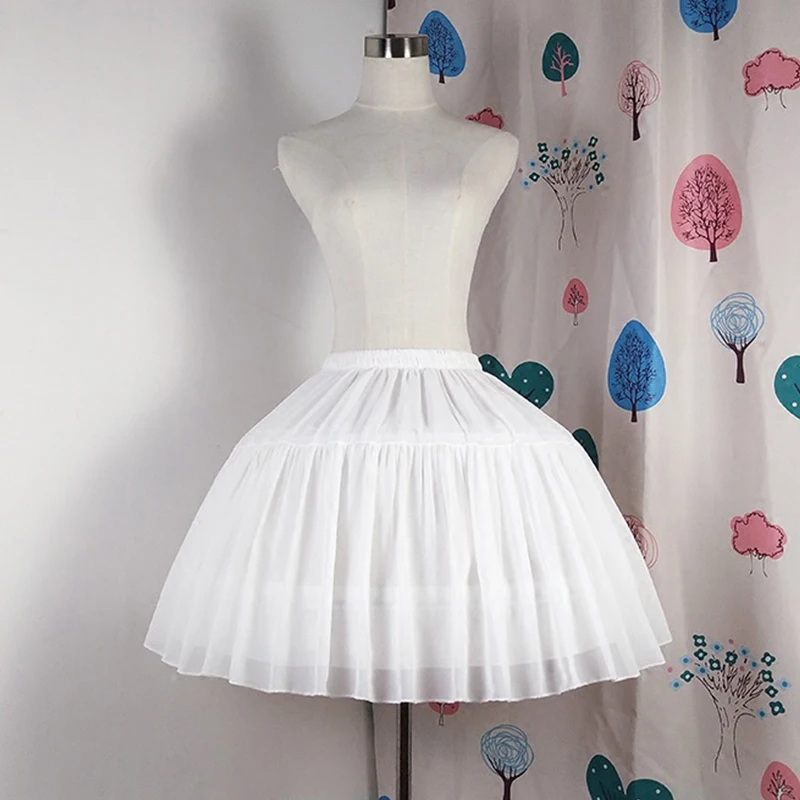 

2-Hoops Short Petticoat Underskirt for Wedding Dress Victorian Skirt Halloween Costume Lolita Fashion & Cosplay