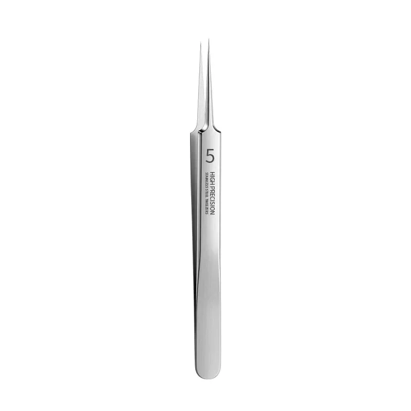 German Ultra-fine No. 5 Cell Pimples Blackhead Clip Tweezers Beauty Salon Special Scraping & Closing Artifact Acne Needle Tool