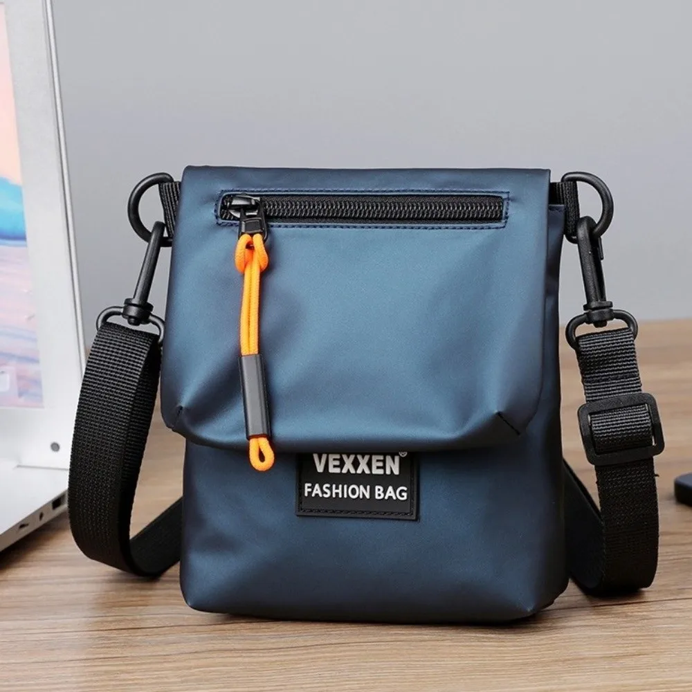 Fashion Casual Crossbody Bag Large Capacity Versatile Shoulder Bag PU Leather Waterproof Messenger Bag Men
