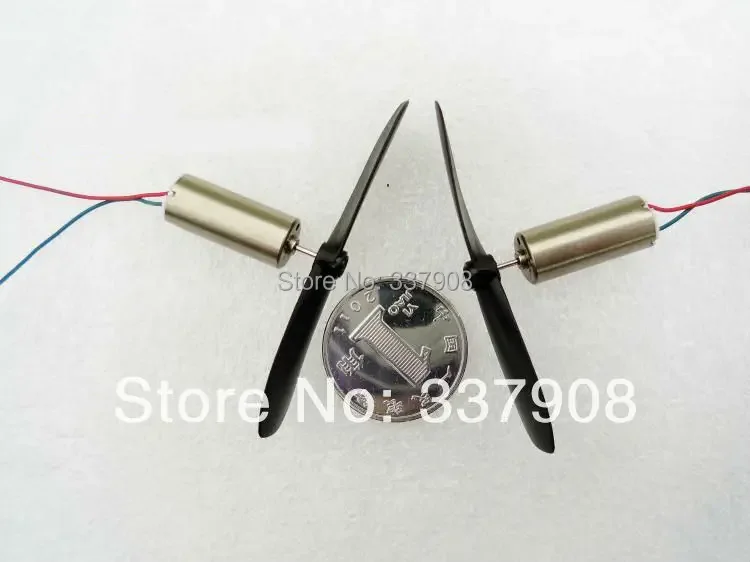 리모컨 항공기용 고자성 코어리스 모터, 프로펠러, 쿼드콥터 테일 모터, 4.2V, 55000RPM, 7*16mm, 로트당 2 쌍