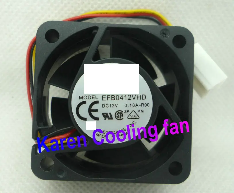 New Original 4020 12v 0.18a EFB0412VHD -R00 3WIRE Cooling Fan 40*40*20MM Alarm signal