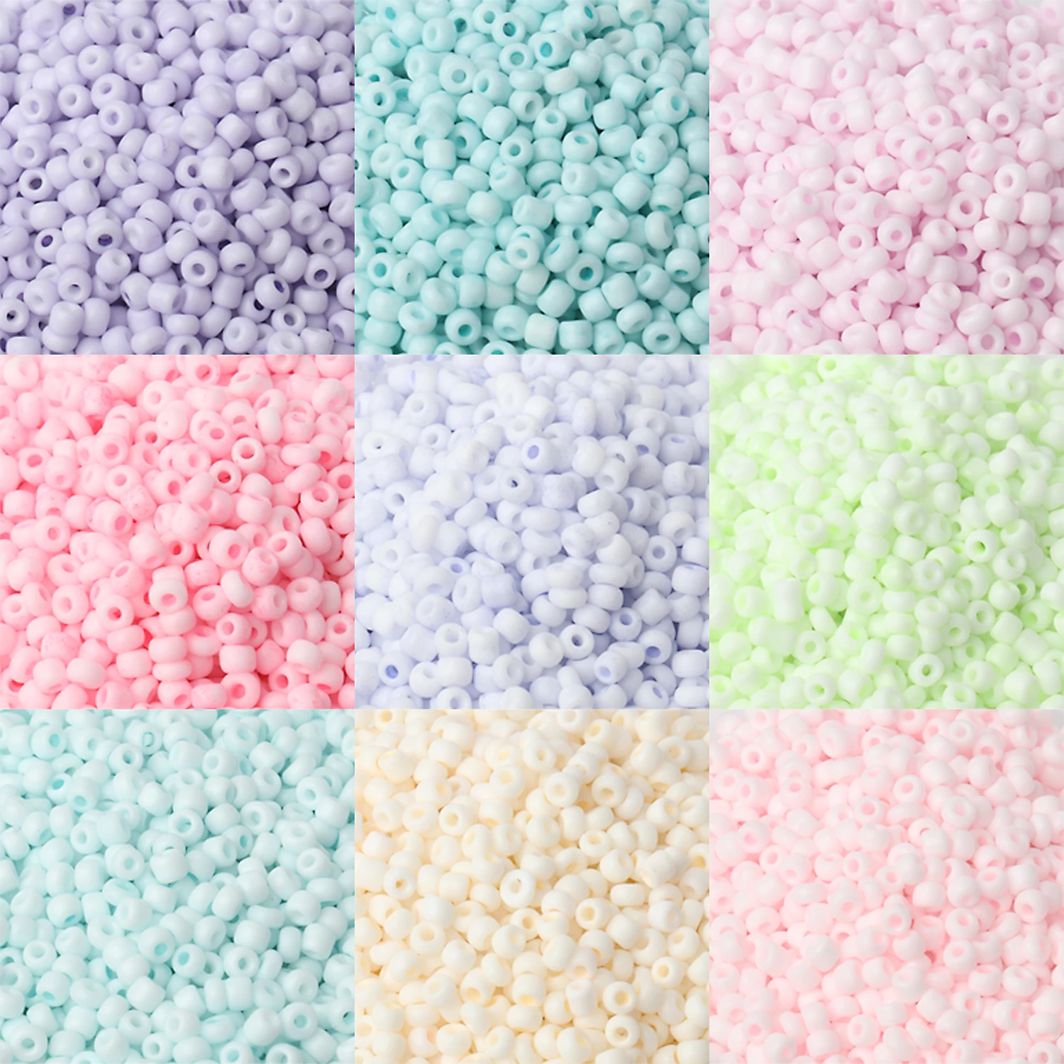 Perles de rocaille en verre de couleur macaron mat, 15g 3mm, 8/0 perles rondes uniformes pour bricolage, accessoires de fabrication de bijoux faits à la main, 500 pièces