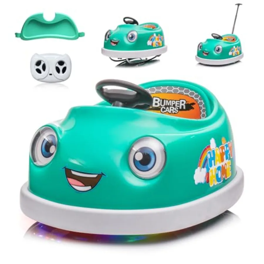 

Dual Battery 12V Electric Toddler Bumper Cars for Toddlers 1-3, Remote Control Kids Bumper car, 1 2 3 4 Years Girls, Boys，Putte