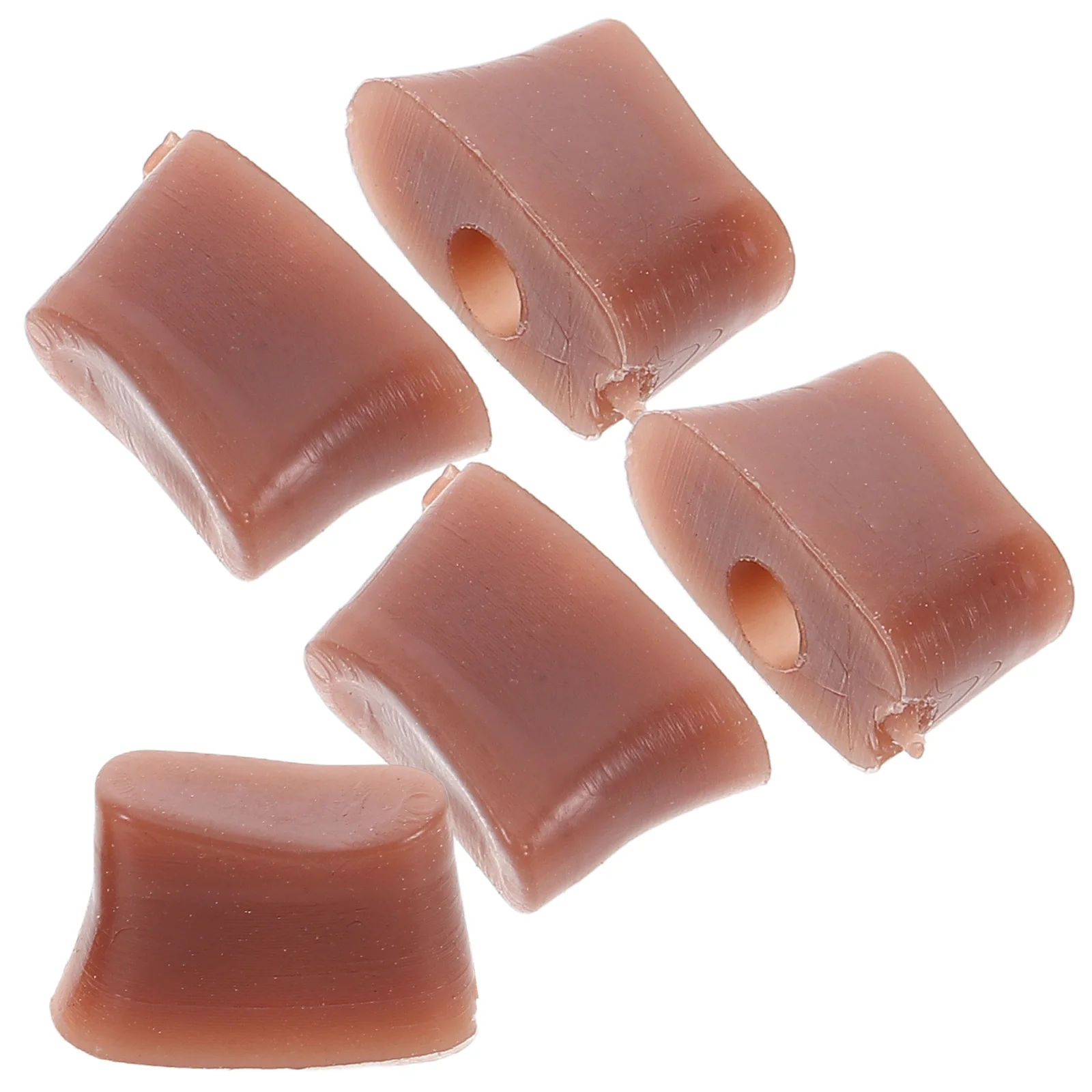 

5pcs Flute Tail Rubber Bricks Noise Reduction Instrument Accessories Kits for Open Hole Flutes Replacement Parts