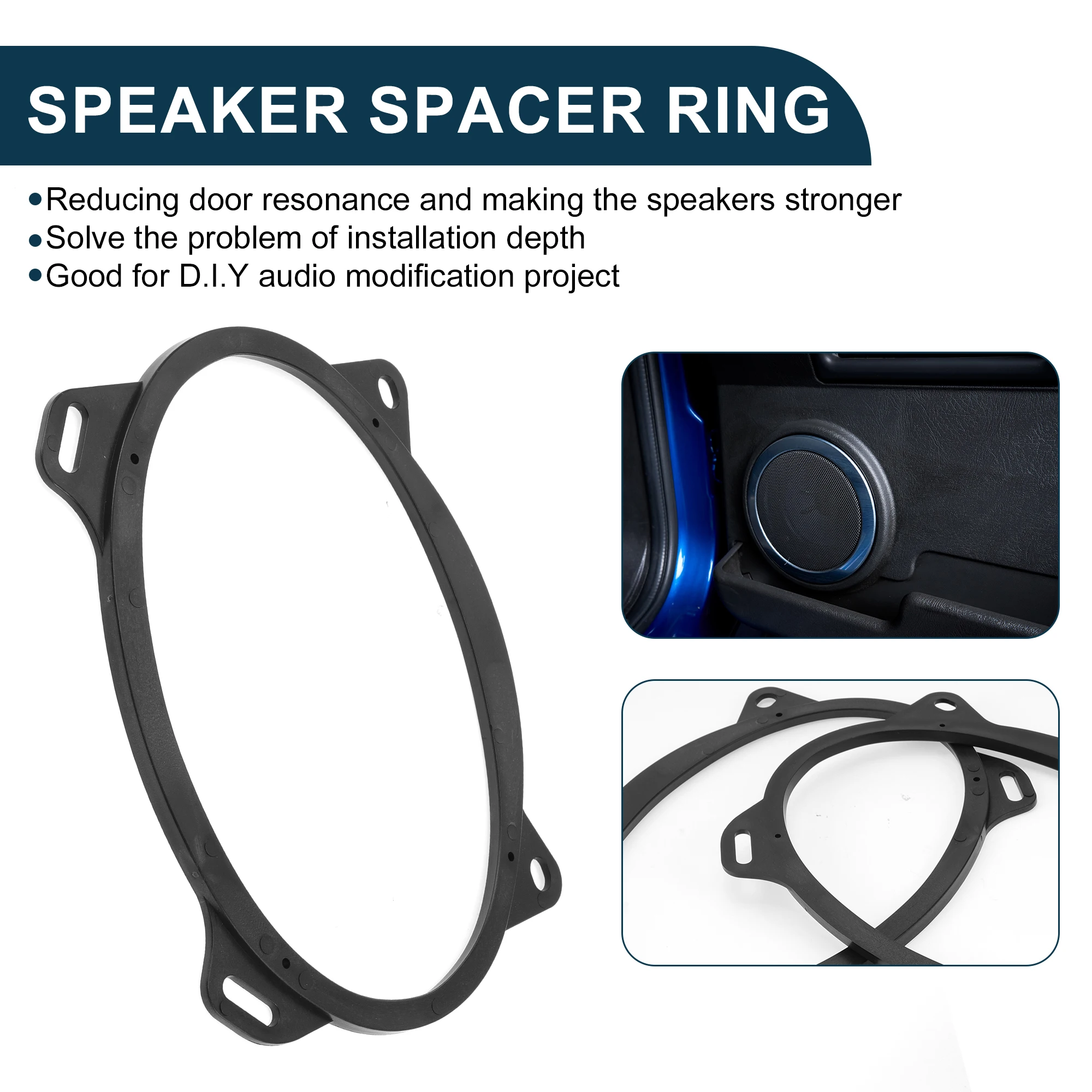 UXCELL Speaker Spacer Ring Tweeter Speaker Spacer for Toyota Corolla 03-13 2 Pcs