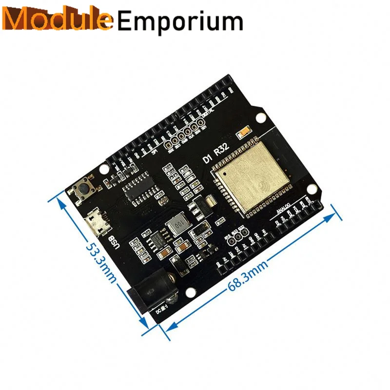 Barato WeMos ESP32 WiFi D1 R32 dente azul uns 4MB Flash CH340 Placa de Desenvolvimento para ardui
