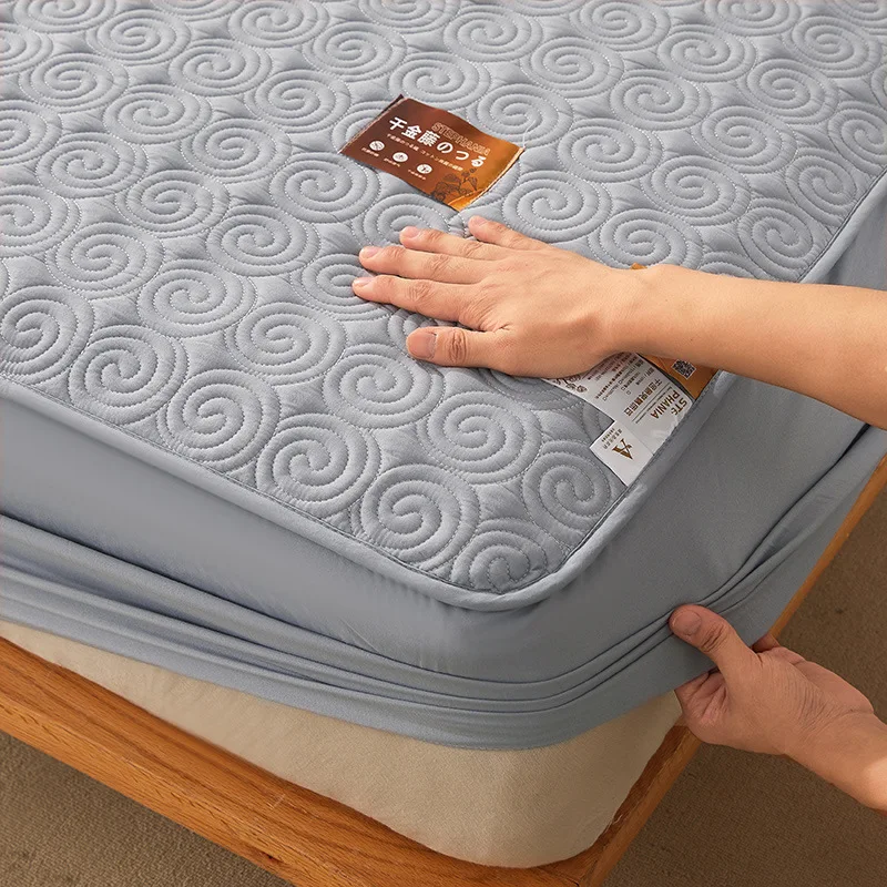 

Stephania Herb Cotton Fitted Sheet Thickened Cotton Clip Single-piece Non-slip Cotton New Bed Cover Simmons Protective Mattress
