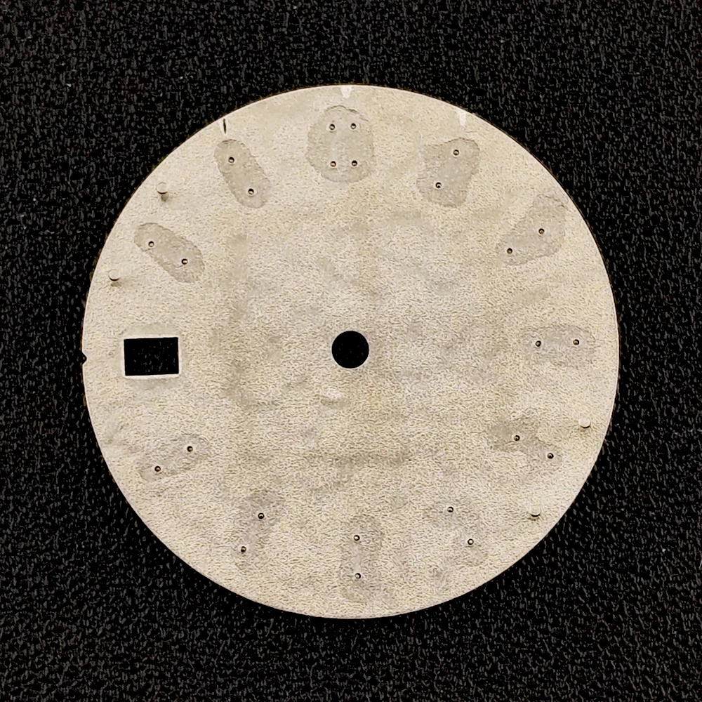 Nh35 dial relógio automático masculino logotipo personalizado dial verde luminoso adequado para movimento nh35 acessórios de relógio