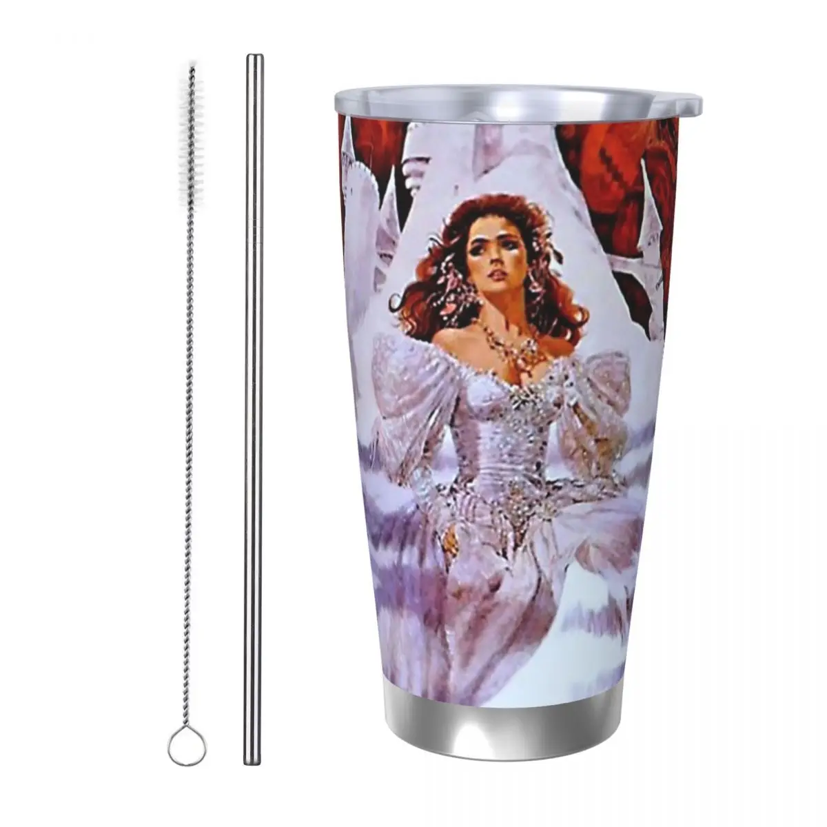 

Лабиринт постер фильма стакан из нержавеющей стали кружки с вакуумной изоляцией термохолодная бутылка соломинка с крышкой 20 унций