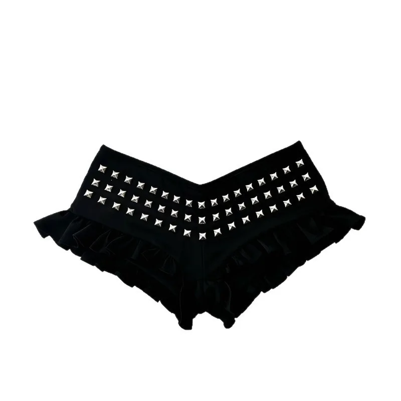 

Summer New Casual Trendy Hot Pants Sexy Hot Pants Metal Accessories Personalized Daily Trendy Solid Color Shorts Ins Style