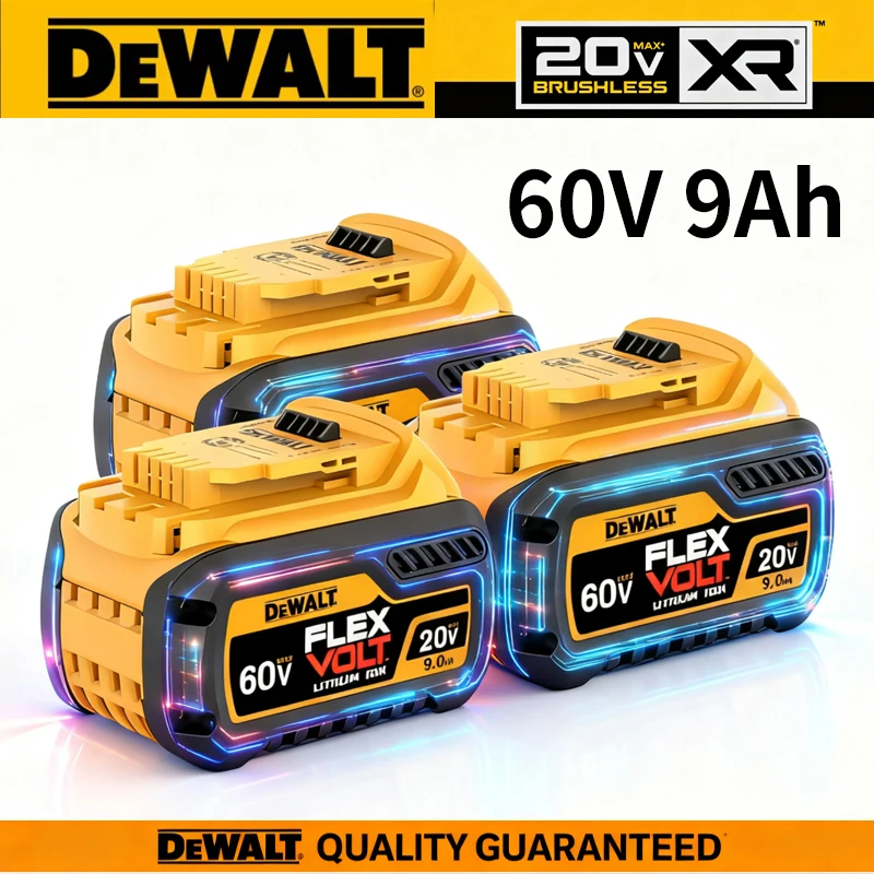 Genuine DeWALT Battery 20V 6Ah 5Ah MAX 60V 9Ah FlexVolt for DCB609 DCB205 DCB206 DCB182 Power Tool Screwdriver Li-ion battery