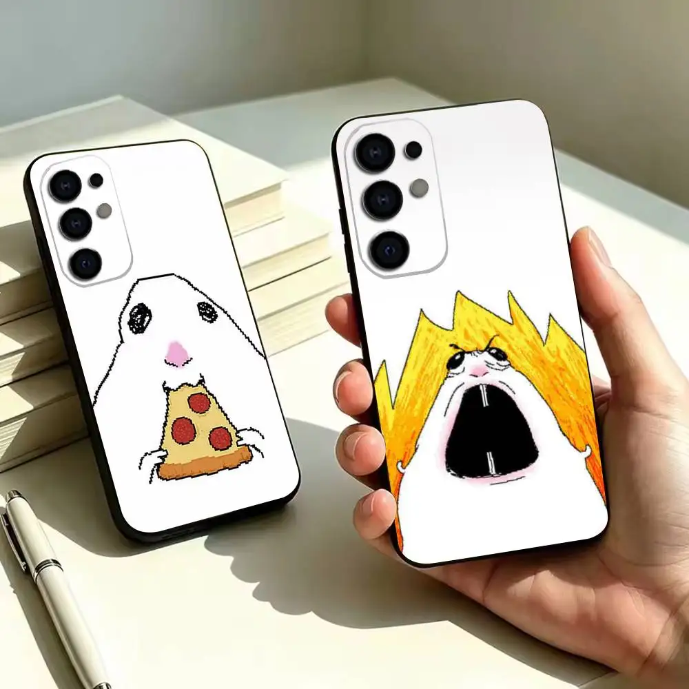 goofy hamster  Phone Case For Samsung S25,S23,S22,S20,S21,S30,Ultra,Plus,Note,5G Black Cover