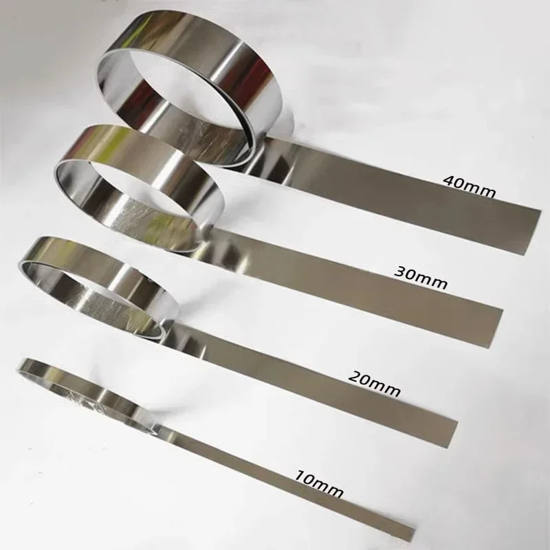 1Meter 304 Stainless Steel Strip Sheet Thick 0.01-1mm Steel Coil Steel Plate  Width 10 15 20 25 30 40 50 100 150 200 300 500mm