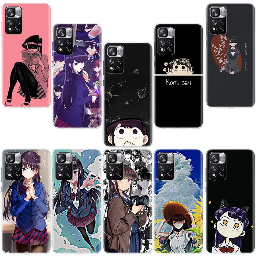 Anime Komi Shouko Cant Communicate Phone Case For Xiaomi Redmi Note 13 Pro Plus 5G Capa 12 12C 9 9T 9C 10 10C 8 7 6 10A 9A K70 K