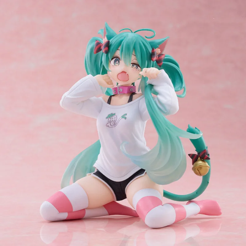 

TAiTO Original 13Cm Desktop Cute Hatsune Miku Action Figure Toys For Kids Gift Collectible Model Ornaments