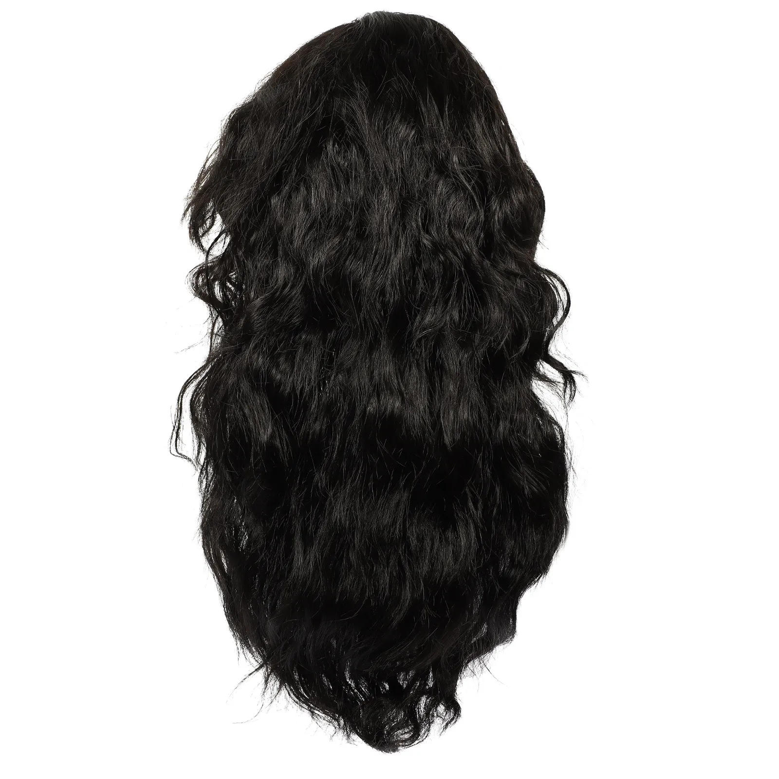

Punk Rock Men Curly Hairpiece High Temp Fiber Realistic 80s Theme Party Costume Synthetic Wigs For Male Adult Halloween