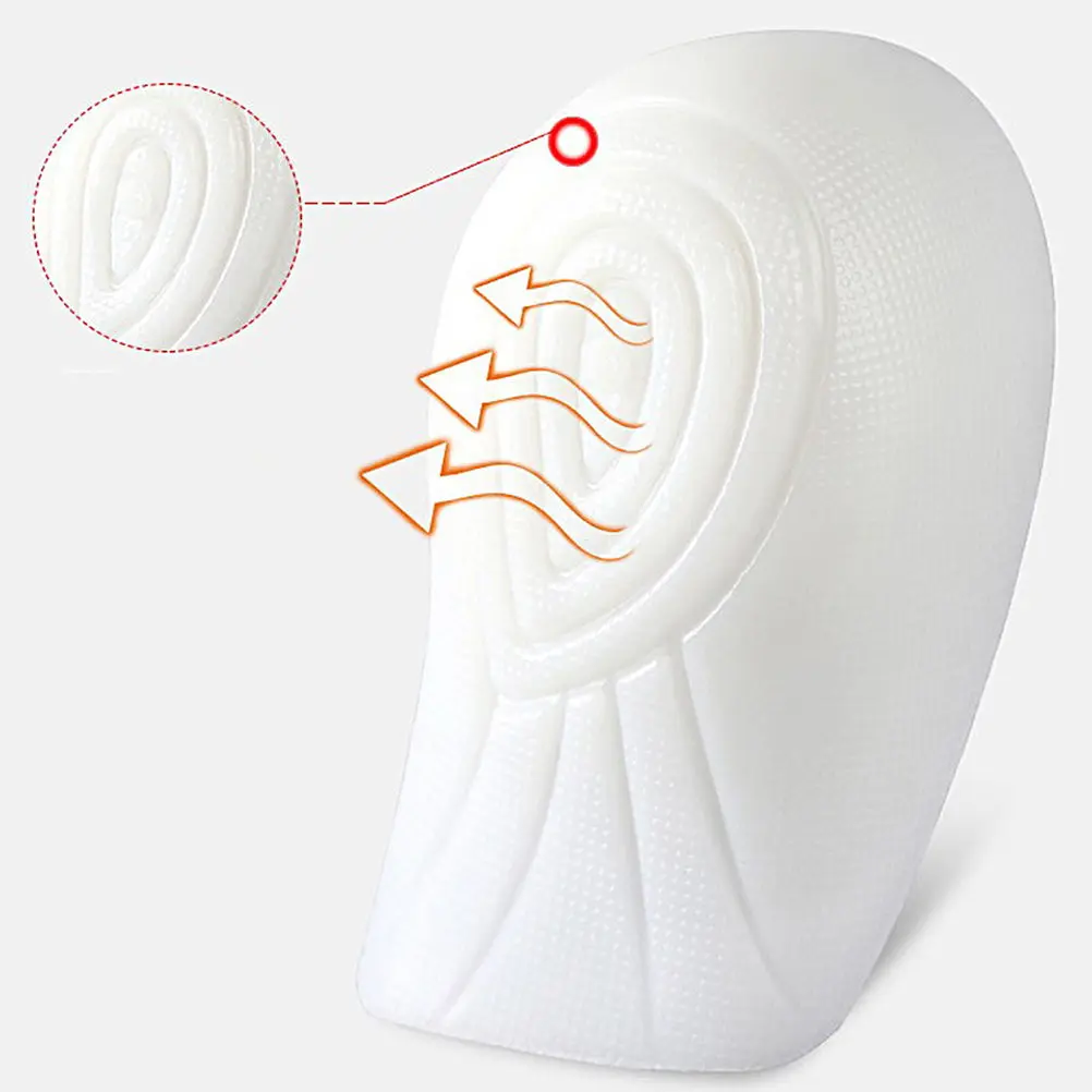 1Pair Height Increase Insoles Invisible Inner Silicone Insoles 1.5cm Translucent Unisex Ventilated Deodorant Cushions for Men