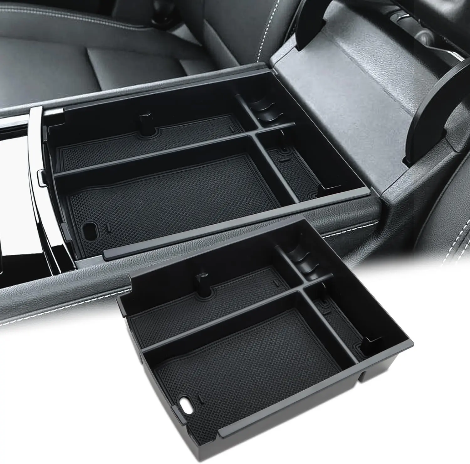 

Center Console Organizer Tray Compatible for 2025 2024 Chevy Traverse Accessories Middle Console Armrest Organizer Insert Tray