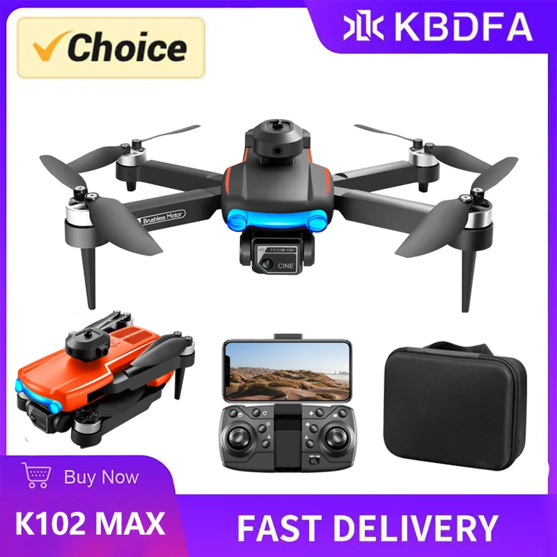 KBDFA K102 Pro Mini Dron 4K kamera HD drony z przepływem optycznym fotografia lotnicza quadkopter do unikania przeszkód WIFI FPV Dron RC zabawka