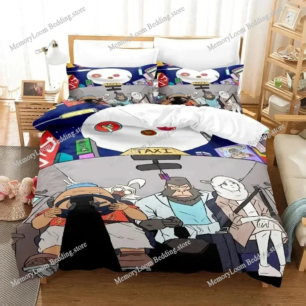 

3D Anime Odd Taxi Bedding Set Duvet Cover Bed Set Quilt Cover Pillowcase Comforter king Queen Size Adult Bedding Set