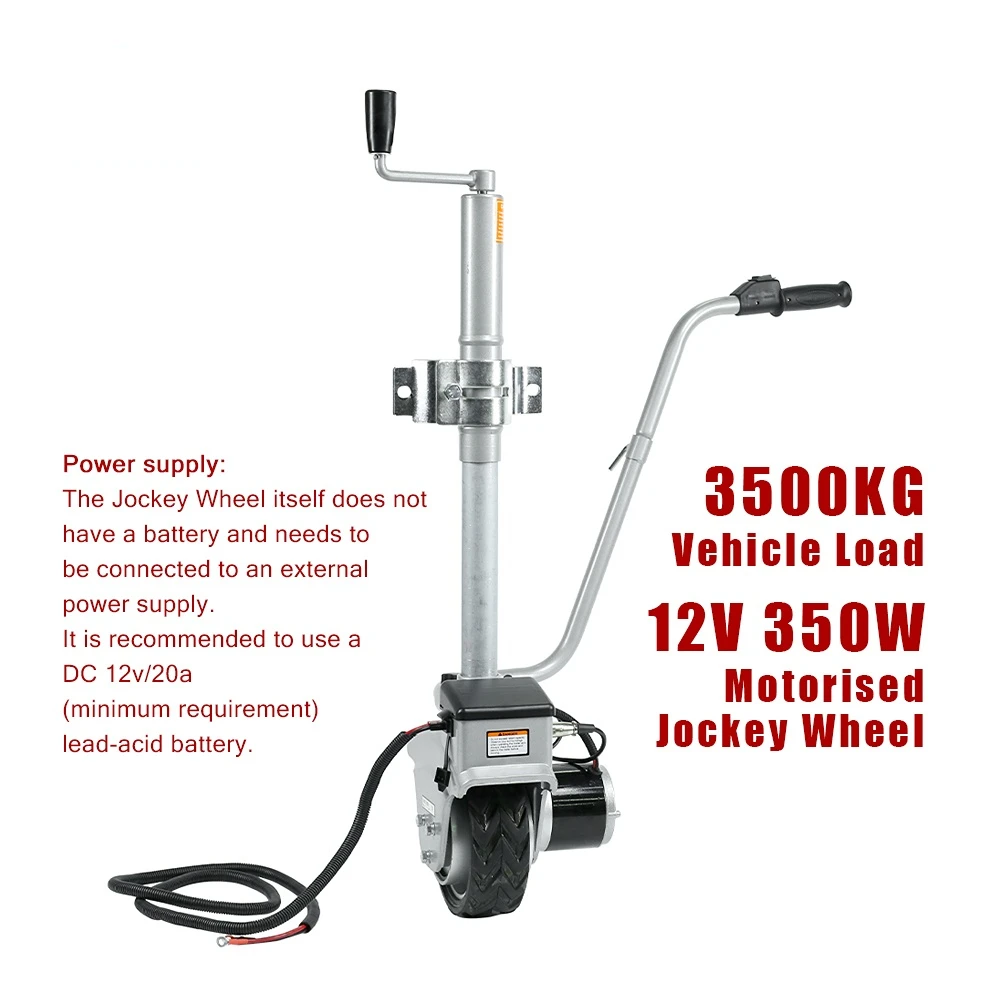 350W 12V Motorized Trailer Jack Caravan RV Boat Camper Mover Dolly Jockey Wheel Parts Accessories