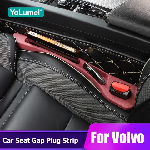 볼보 XC60 XC70 XC90 V40 V50 V60 V70 V90 S60 S70 S80 S90 용 카시트 갭 물건 사이드 심 누출 방지 보관 액세서리, 1 쌍