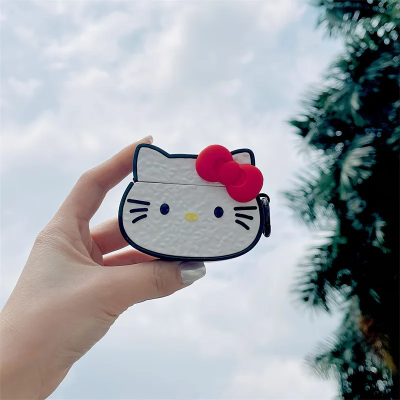 Hello Kitty Rice Ball Case For Airpods Pro,Soft Protective Bluetooth Earphone Cover For Airpods Pro 2 Case Funda For Girls Women