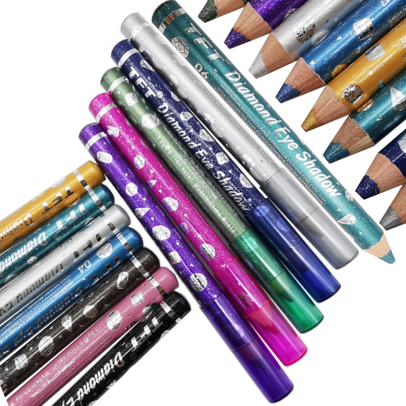 Perlglanz Lidschatten Eyeliner Bleistift Pailletten Lidschatten Make-Up Pigment Liegen Seidenraupe Lidschatten Stift Wasserdicht Glitter Großhandel