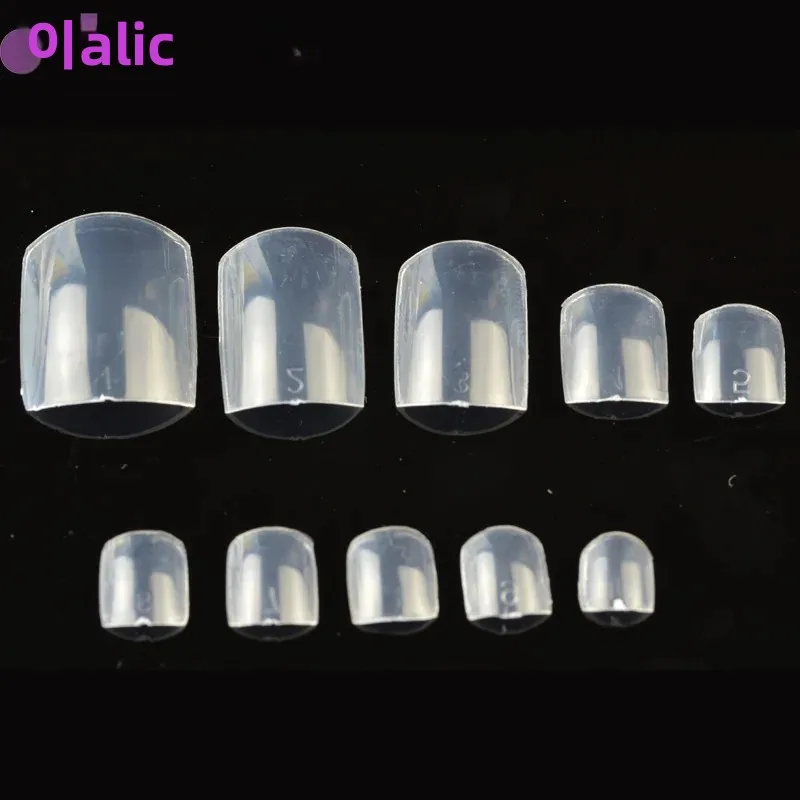 500pcs Artificial Toe Nails Tips French Acrylic Full Cover Professional Nail Art Decor Manicure Tools for Toenails