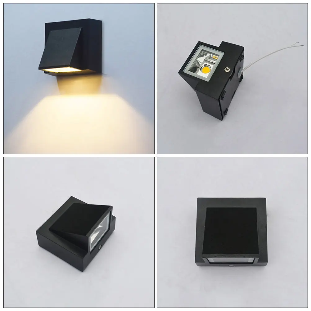 

1 шт. Уличный настенный светильник LED, теплый белый, высокая яркость, водонепроницаемый, для сада, крыльца, двора, лестницы