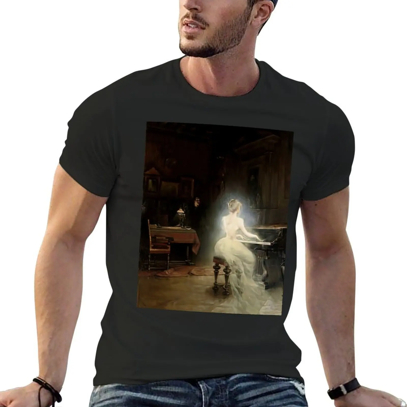 

Spirit by George Roux T-Shirt plus size tops plain oversized graphic tee cute clothes Men's t shirts