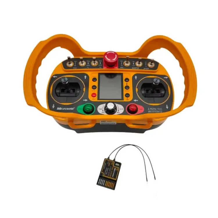 Remote Control C7Mini Plus Remote Control Dual-Channel Brushed Motor Controller for Remote Control for Lawn Mowers, Tank Trucks